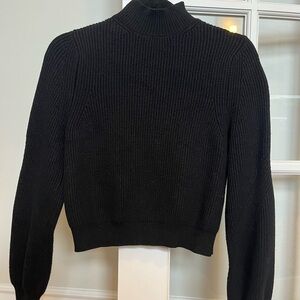 Zara Black Mockneck Sweater